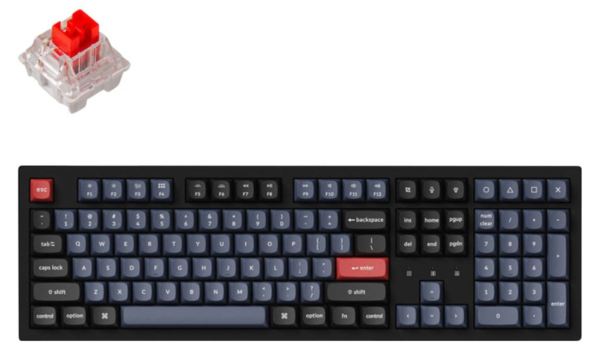 Keychron K10 Max Wireless Mechanical Keyboard - Black